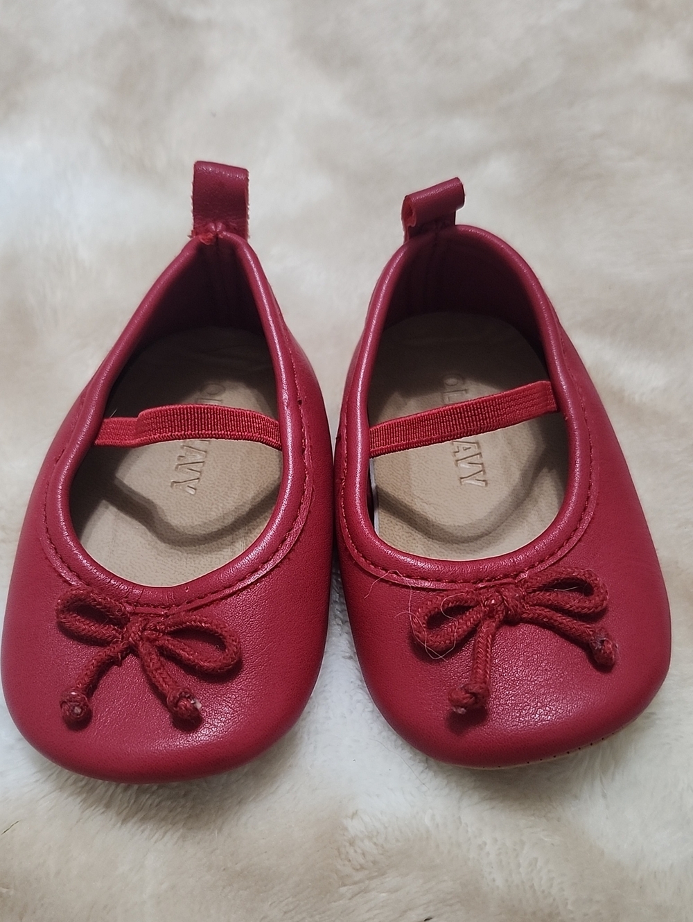 Old Navy Red Ballet Baby Shoes 3-6 Months